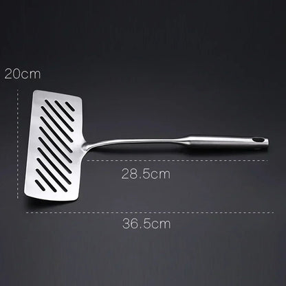 Spatule de Poisson 🐟 et Steak en Inox 18/10 | Retourneur de Poisson Biseauté Extra - Large | Ustensile de Cuisine Fendu Professionnel - Prati - Kitchen