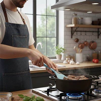 Spatule large en silicone antiadhésive pour omelettes et crêpes - Prati - Kitchen