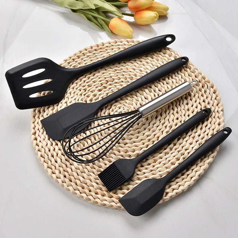 Spatules en Silicone pour Cuisine (Lot de 5) | Haute Température | Ustensiles Antiadhésifs sans BPA - Prati - Kitchen