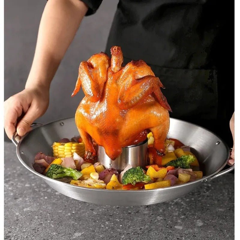 Support poulet vertical acier inoxydable - Prati - Kitchen