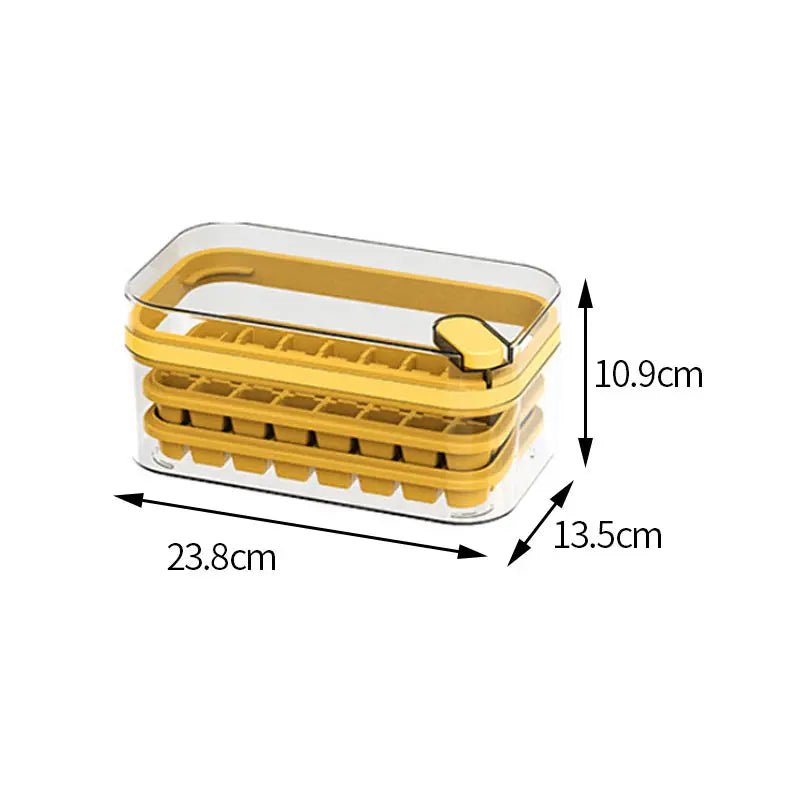 taille bac à glaçons jaune