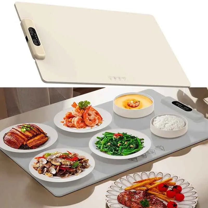 Tapis Chauffant Pliable en Silicone pour Garder au Chaud vos Repas | Chauffe - Plat Isolant Électrique Portable avec 6 Niveaux de Température - Prati - Kitchen