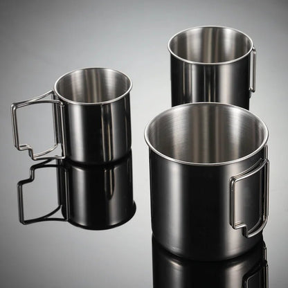 Tasse / Mug de Camping Pliable Inox 18/10 avec Mousqueton - Prati - Kitchen