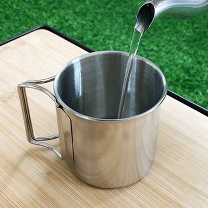 Tasse / Mug de Camping Pliable Inox 18/10 avec Mousqueton - Prati - Kitchen