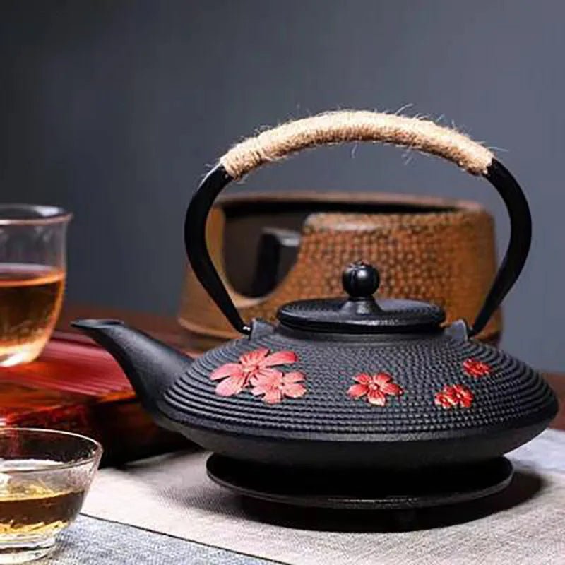 Théière en Fonte Japonaise Émaillée (TETSU KYUSU) 900ml avec Filtre Métallique - Prati - Kitchen