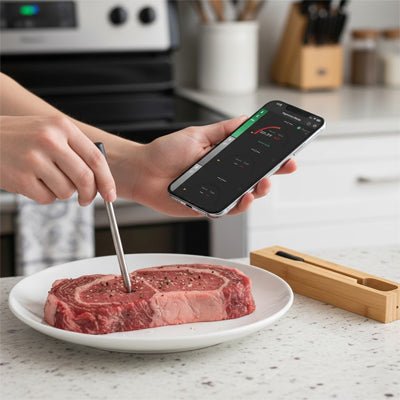 Thermomètre Viande Sans Fil Bluetooth numérique pour Barbecue et Four - Prati - Kitchen