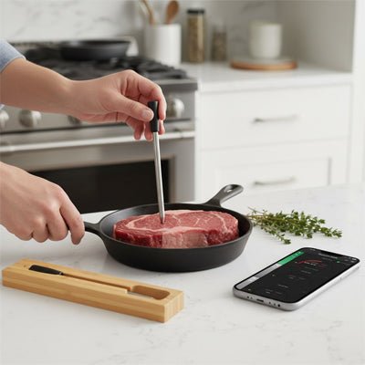 Thermomètre Viande Sans Fil Bluetooth numérique pour Barbecue et Four - Prati - Kitchen