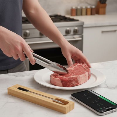 Thermomètre Viande Sans Fil Bluetooth numérique pour Barbecue et Four - Prati - Kitchen