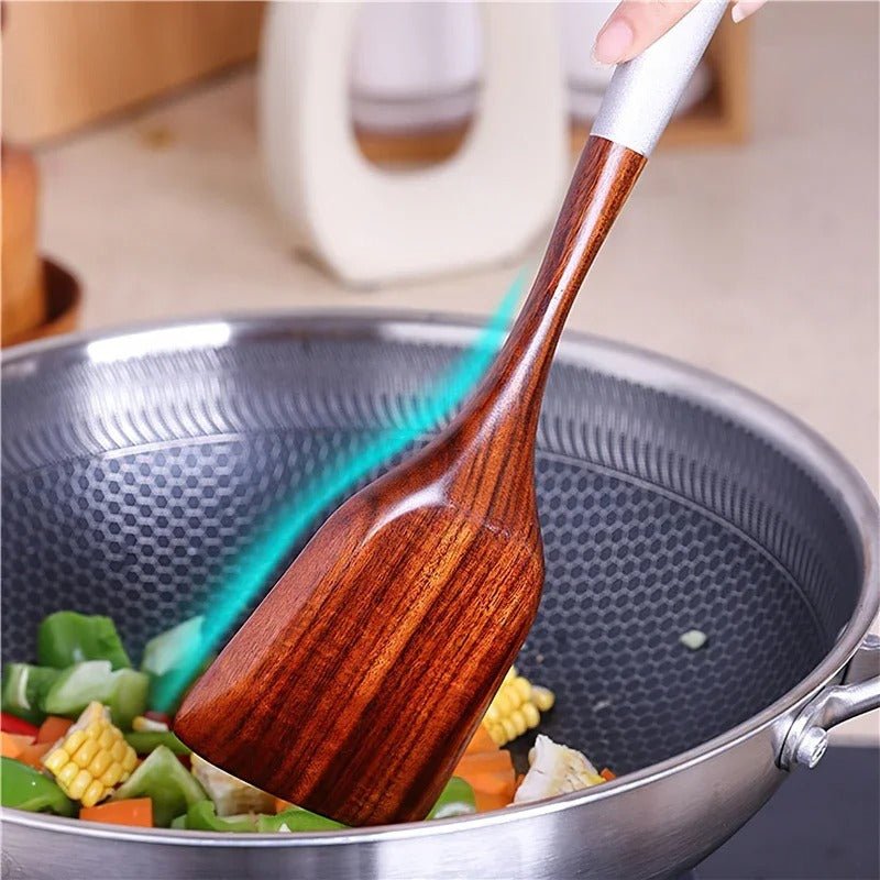 Ustensiles cuisine bois teck naturel - Prati - Kitchen