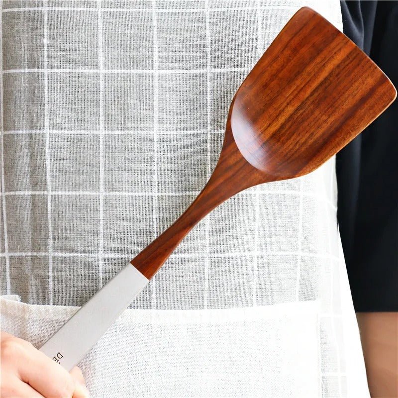 Ustensiles cuisine bois teck naturel - Prati - Kitchen