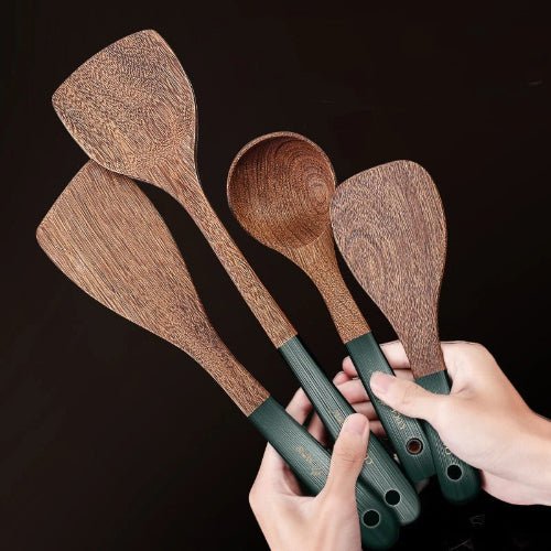Ustensiles de cuisine en bois naturel - Prati-Kitchen