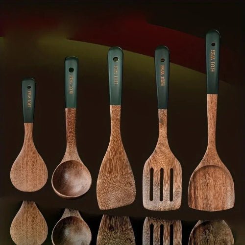Ustensiles de cuisine en bois naturel - Prati-Kitchen
