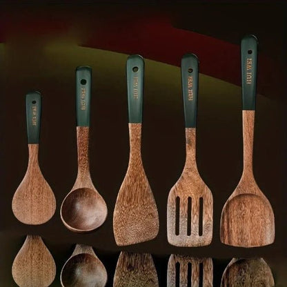 Ustensiles de cuisine en bois naturel - Prati-Kitchen