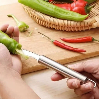 Vide piment acier inoxydable - Prati-Kitchen
