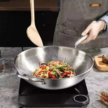 Wok à fond plat en titane | Revêtement antiadhésif | 1 pièce - Prati - Kitchen