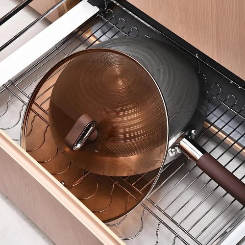 Wok antiadhésif en inox et titane - Prati-Kitchen