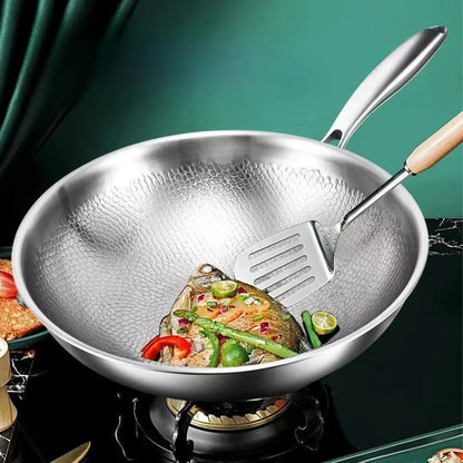 Wok titane pur fond plat - Prati - Kitchen
